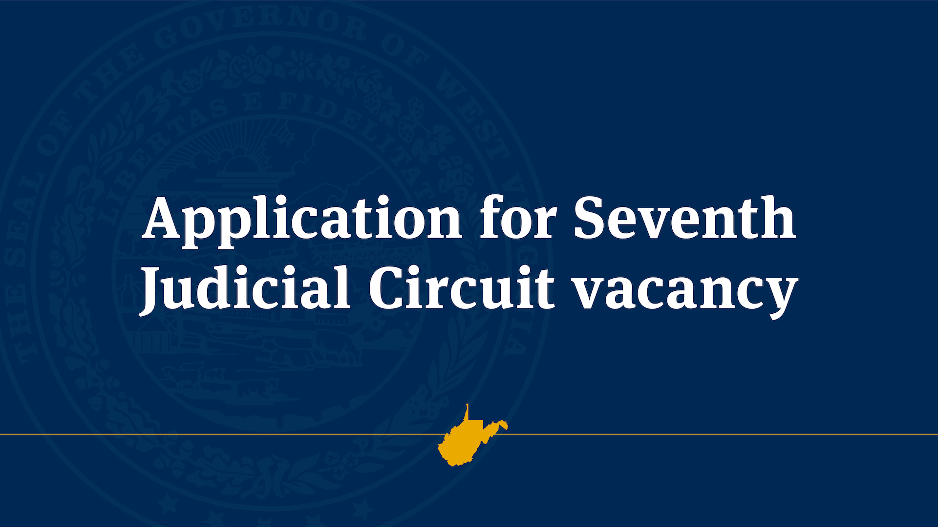 Application For Seventh Judicial Circuit Vacancy